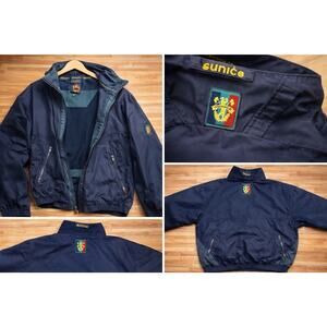 Sunice Technical Golf Jacket Mens Medium Navy Blue Performance Windbreaker Coat